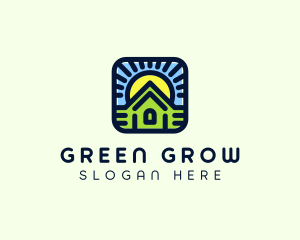 Sunset Green House logo design