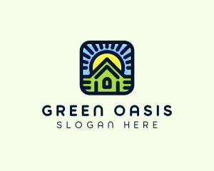 Sunset Green House logo design