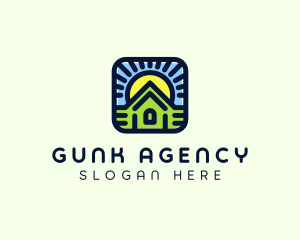 Sunset Green House logo design