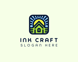 Sunset Green House logo design