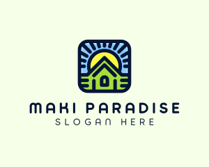 Sunset Green House logo design