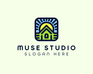 Sunset Green House logo design