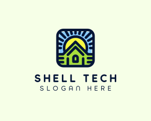 Sunset Green House logo design