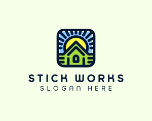 Sunset Green House logo design