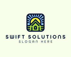 Sunset Green House logo design