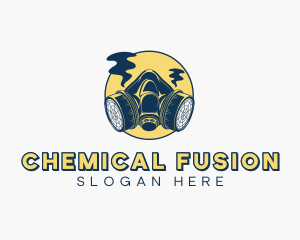 Gas Mask Safety Equipment logo design