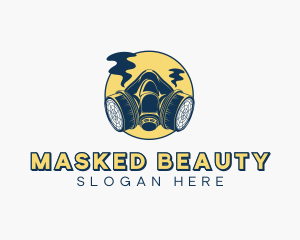 Gas Mask Safety Equipment logo design