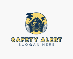 Gas Mask Safety Equipment logo design