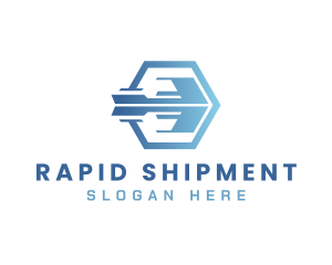 Blue Arrow Shipment logo design