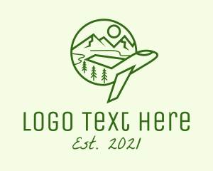 Green Plane Travel  logo