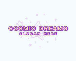 Cosmic Stardust Galaxy logo design