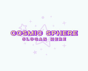 Cosmic Stardust Galaxy logo design