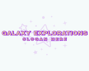 Cosmic Stardust Galaxy logo design