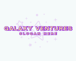 Cosmic Stardust Galaxy logo design