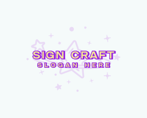 Cosmic Stardust Galaxy logo design