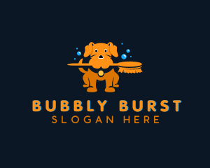 Puppy Grooming Pet Care logo design