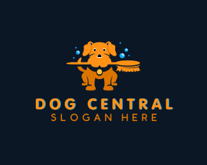 Puppy Grooming Pet Care logo design