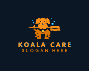 Puppy Grooming Pet Care logo design