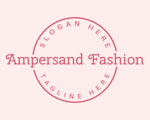 Girly Fashion Brand logo design