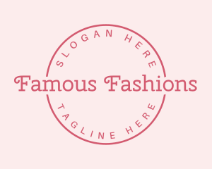 Girly Fashion Brand logo design