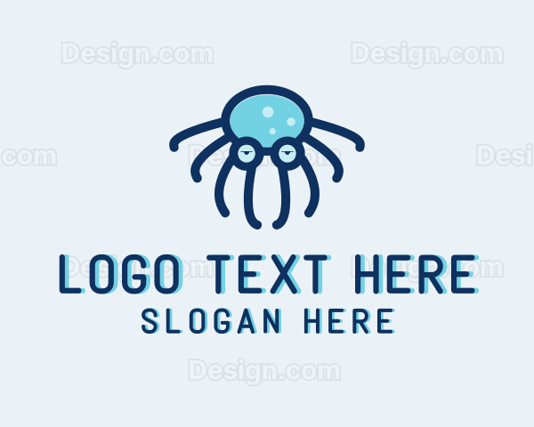 Marine Octopus Sunglasses Logo