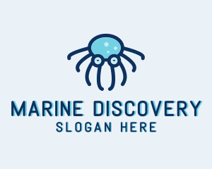 Marine Octopus Sunglasses  logo design