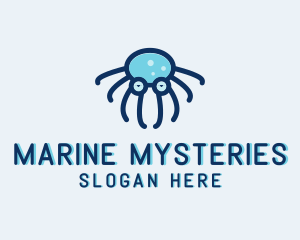 Marine Octopus Sunglasses  logo design