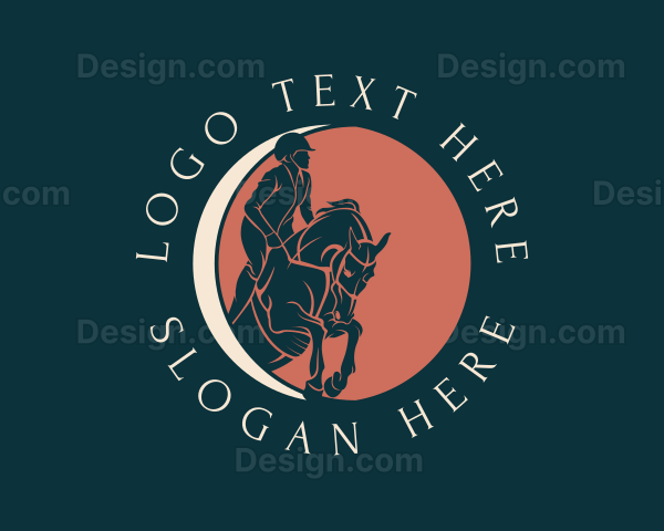 Equestrian Horseback Rider Logo