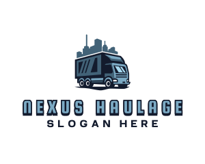 Truck Delivery Courier logo design