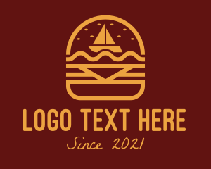 Burger Snack Sailboat logo