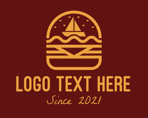 Cheeseburger logo example 3
