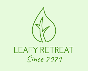 Leaf Oil Extract logo design