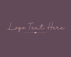 Feminine Elegant Cursive logo