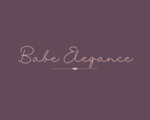 Feminine Elegant Cursive logo design