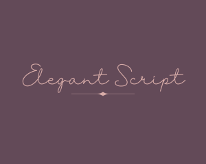 Feminine Elegant Cursive logo design