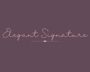 Feminine Elegant Cursive logo design