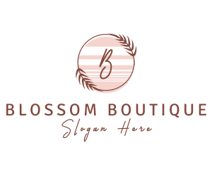 Leaf Feminine Boutique logo design