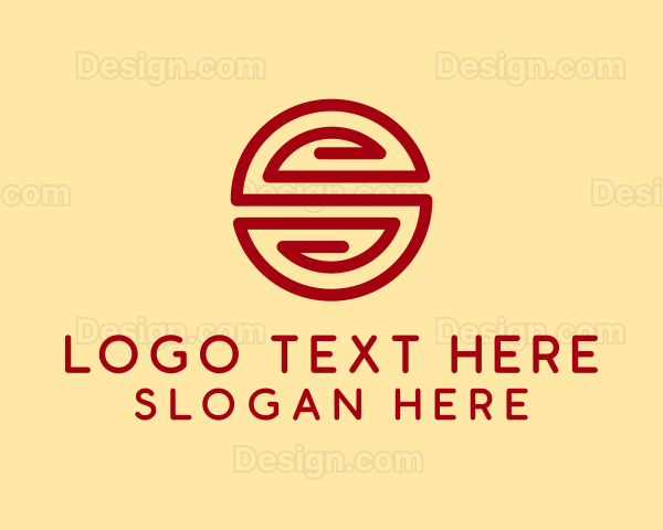 Generic Asian Ornamental Letter S Logo