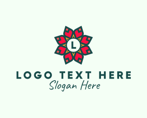 Poinsettia Flower Holiday Lantern logo