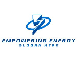 Lightning Bolt Power logo design