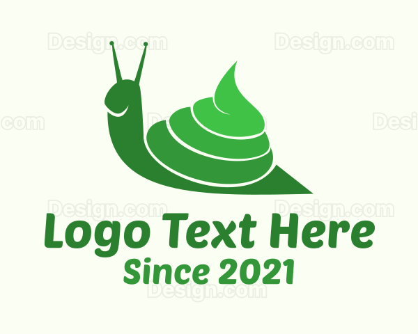 Green Poop Snail Logo