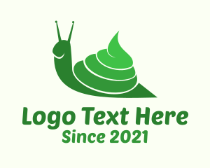 Green Poop Snail logo