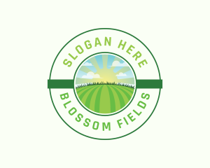 Lawn Field Mowing logo design