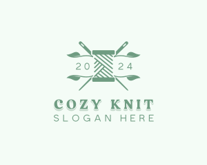 Crochet Yarn Weaving logo design