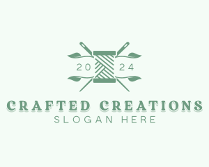 Crochet Yarn Weaving logo design