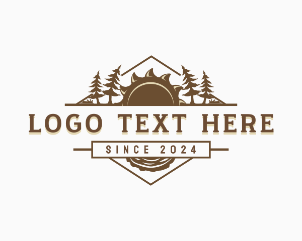 Forest Lumberjack Woodwork logo