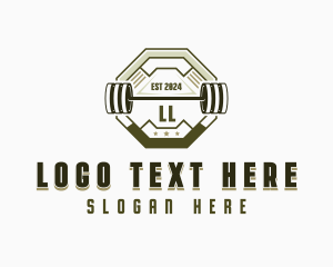 Fitness Weightlifting Barbell logo