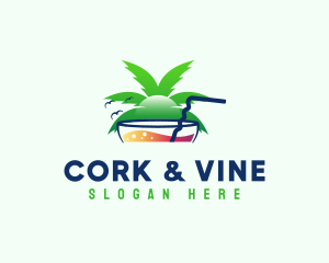 Cocktail Tropical Bar logo design