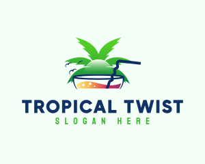 Cocktail Tropical Bar logo design