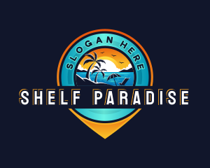 Beach Resort Vacation logo design